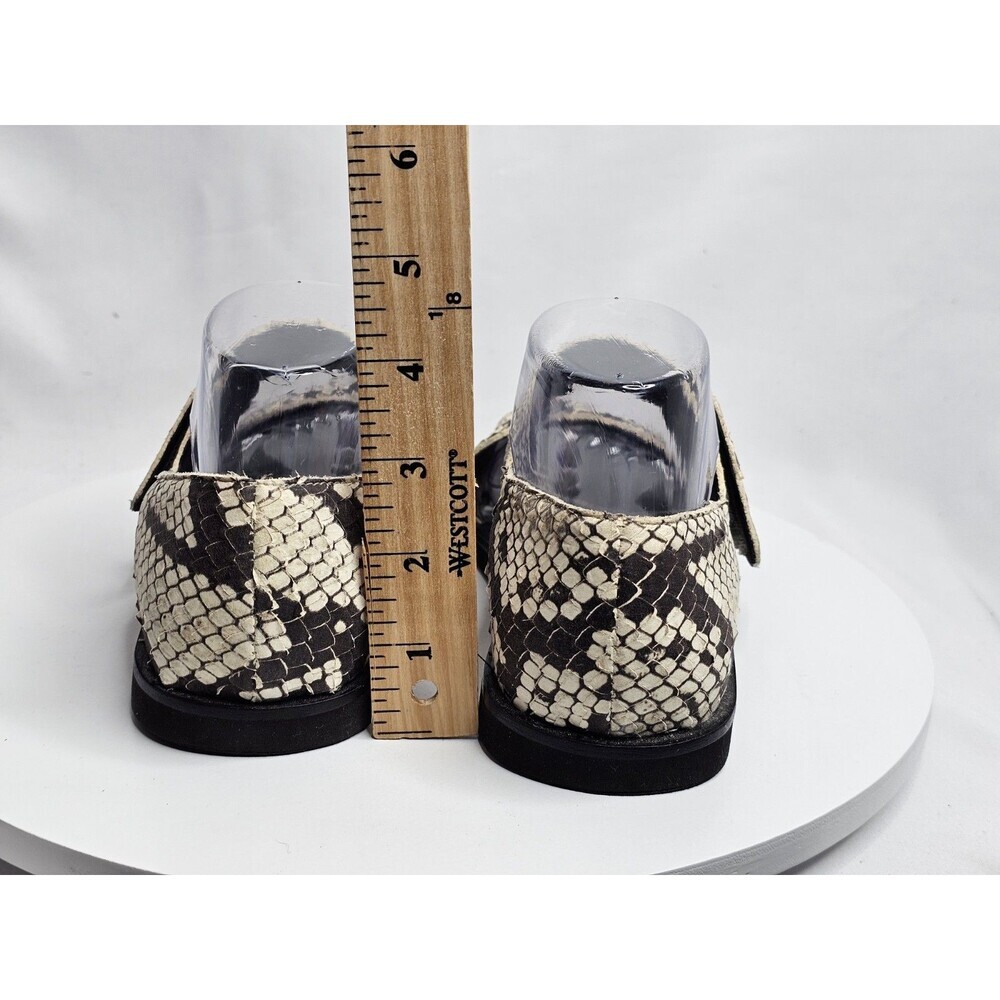 Vince Salina Python Snake Print Flat Strap Sandal… - image 5